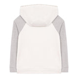 Eleventy Felpa Tinta Unita con Cappuccio E Profili In Contrasto per Bambino EW4P40 BIANCO ELEVENTY 