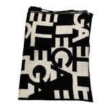 GAELLE sciarpa tinta unita con stampe logo in contrasto Nero per Bambina 2741SC00505 NERO GAELLE 