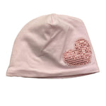 Le Bebe' Cappello Tinta Unita con Paillettes per Neonata LBG5607 ROSA LE BEBE' 