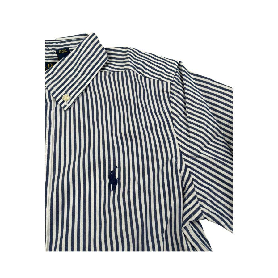Ralph Lauren Camicia Tinta Unita con Fantasia A Righe per Bambino 323862260002 BIANCO/BLU RALPH LAUREN 