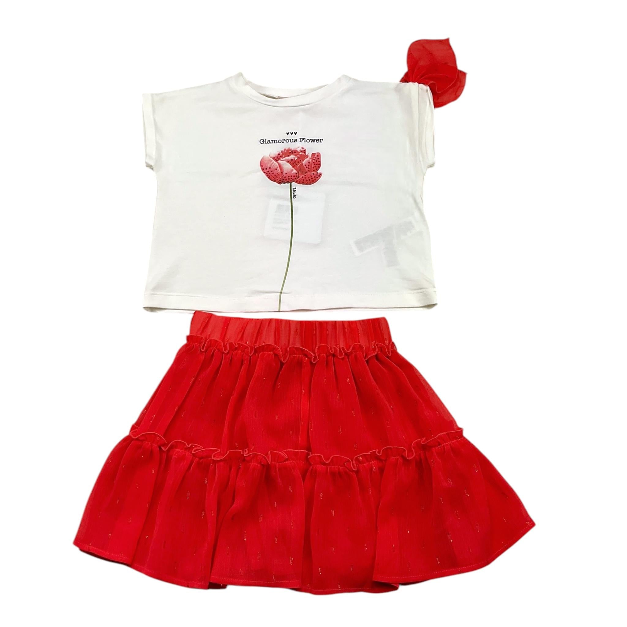LIU JO KA3125NBIANCO/ROSSO