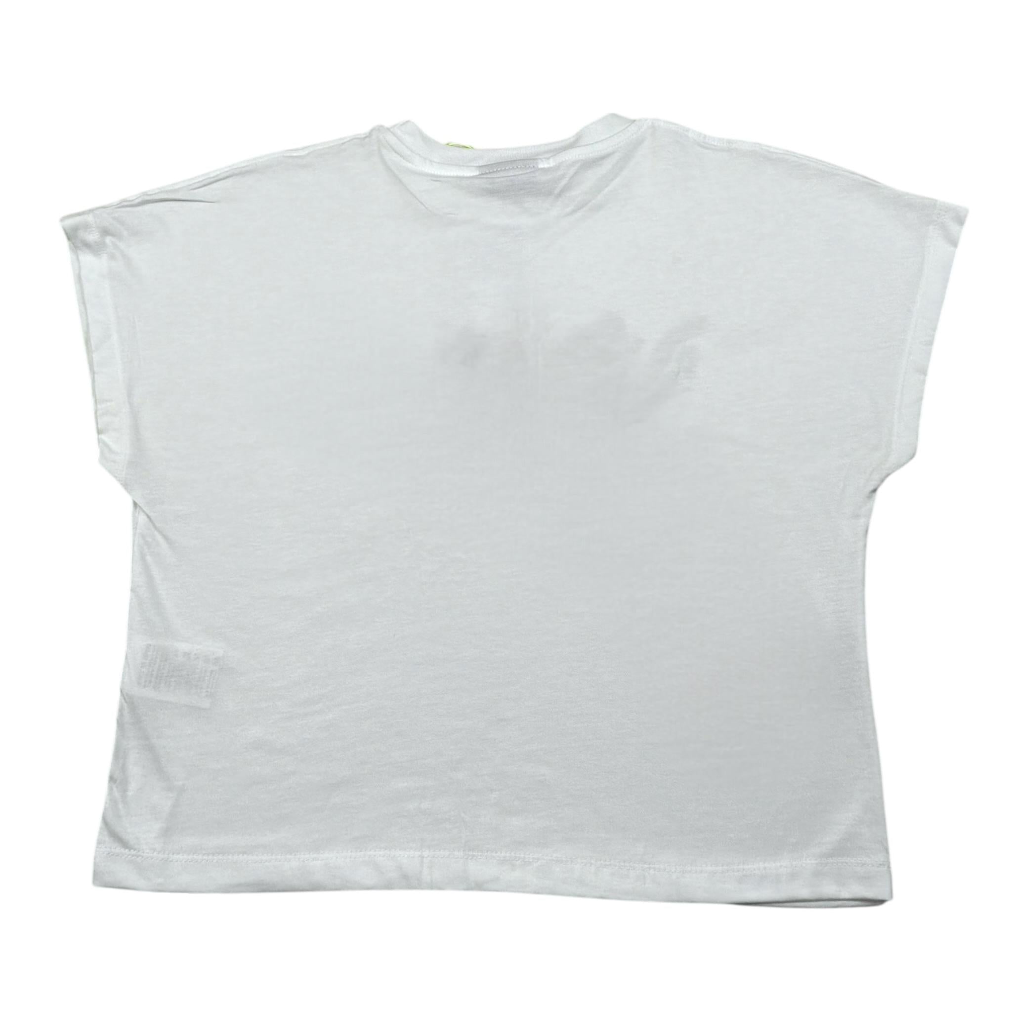 Disclaimer T-Shirt Girocollo Tinta Unita con Stampa per Bambina 25EDK58516 BIANCO DISCLAIMER 