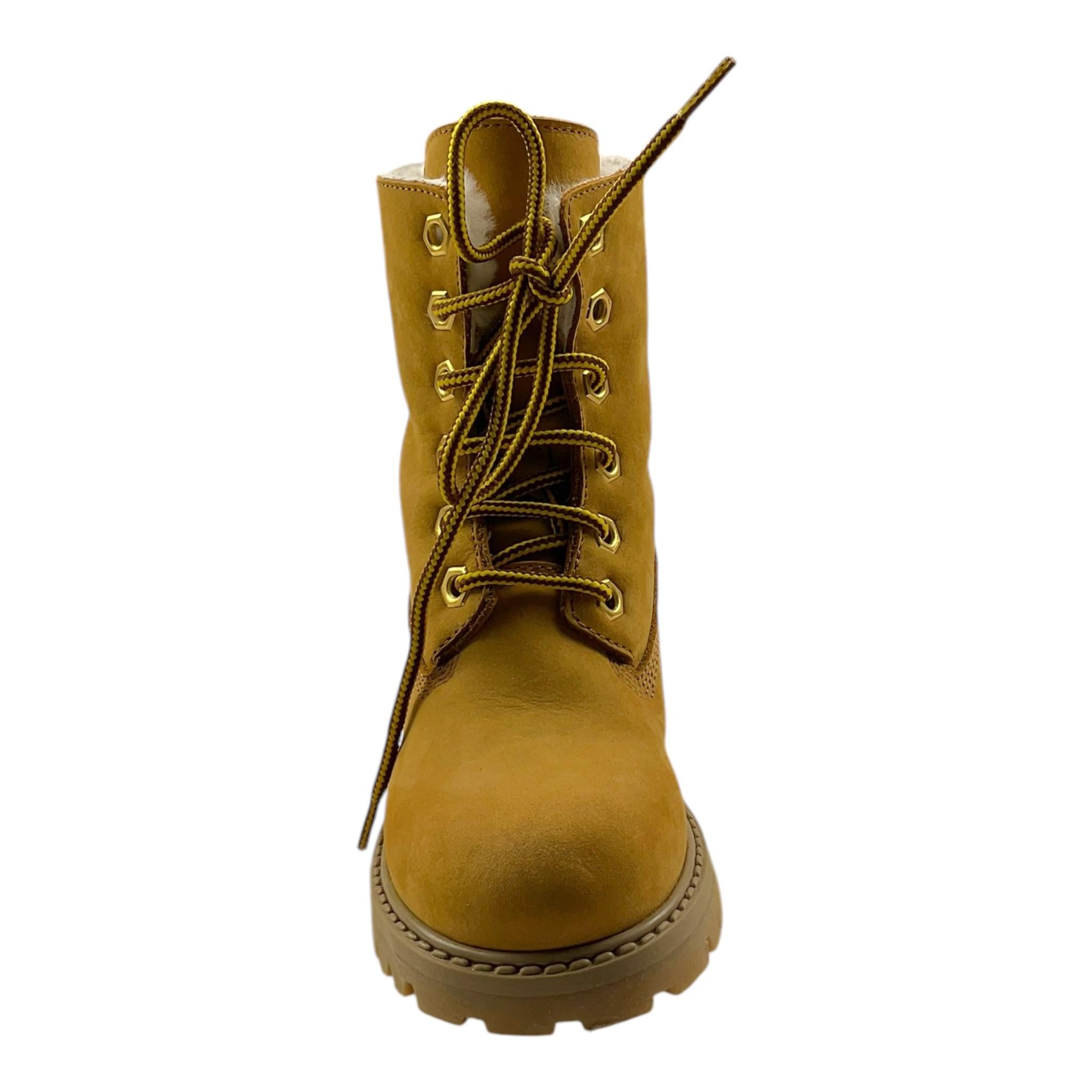 GALLUCCI stivaletto tinta unita con lacci Cammello per Bambino J01077AM CAMMELLO GALLUCCI 