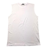 Brian Rush – Einfarbiges weißes Tanktop mit Rundhalsausschnitt für Jungen