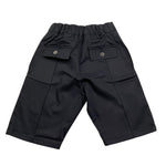 Dodo' Welldone Bermuda Tinta Unita con Elastico In Vita per Bambino BR012 NERO DODO' WELLDONE 