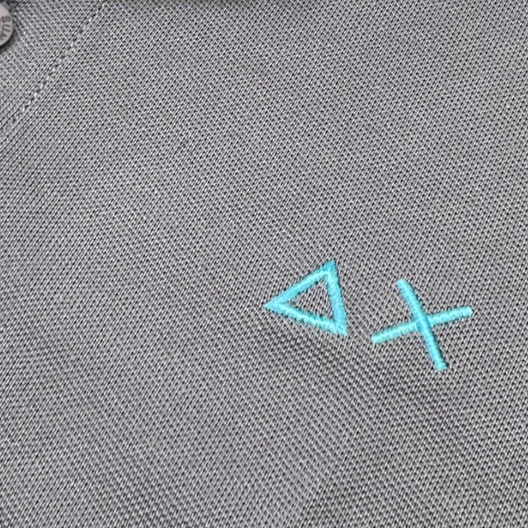 Suns68 Polo Mezza Manica Tinta Unita con Logo per Bambino CPA35310 GRIGIO SUNS68 