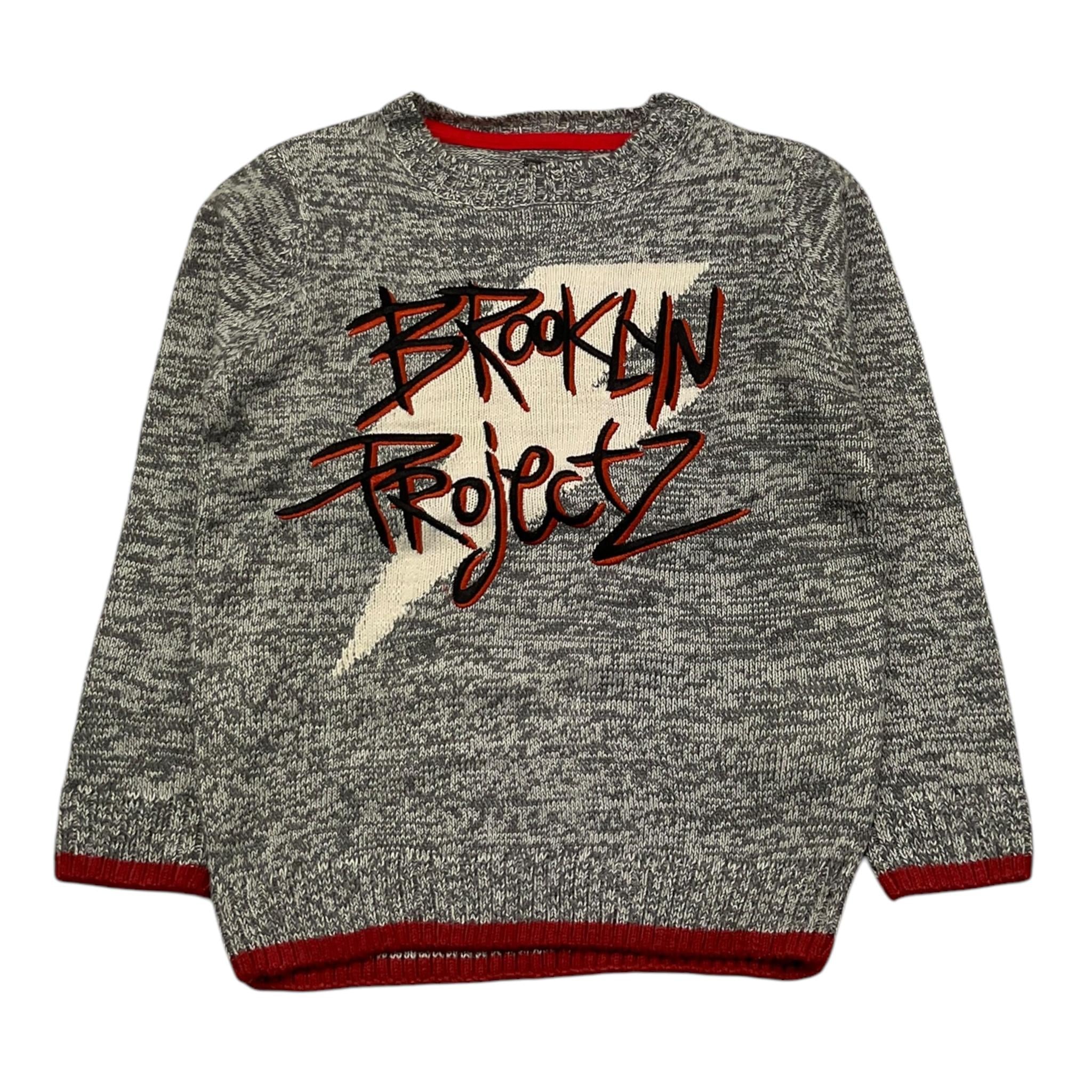 CANADA HOUSE maglia girocollo tinta unita con stampa in contrasto Grigio per Bambino 24474711 GRIGIO CANADA HOUSE 