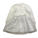 CARRE'MENT BEAU abito tinta unita con tulle  Bianco per Bambina Y30197 BIANCO CARRE'MENT BEAU 
