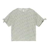 Il Gufo Camicia Mezza Manica Microfantasia per Bambina P25CC106C4139 BIANCO/VERDE IL GUFO 