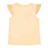 Guess Canotta Girocollo con Maniche In Tulle Tinta Unita con Stampa per Neonata K4GI14K6YW3 GIALLO GUESS 
