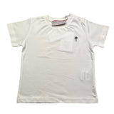 Cesare Paciotti T-Shirt Girocollo Tinta Unita Con Stampa In Contrasto Bianco Per Neonato