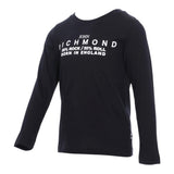 JOHN RICHMOND t-shirt girocollo tinta unita con stampa Blu per Bambino RBA24002TS BLU JOHN RICHMOND 