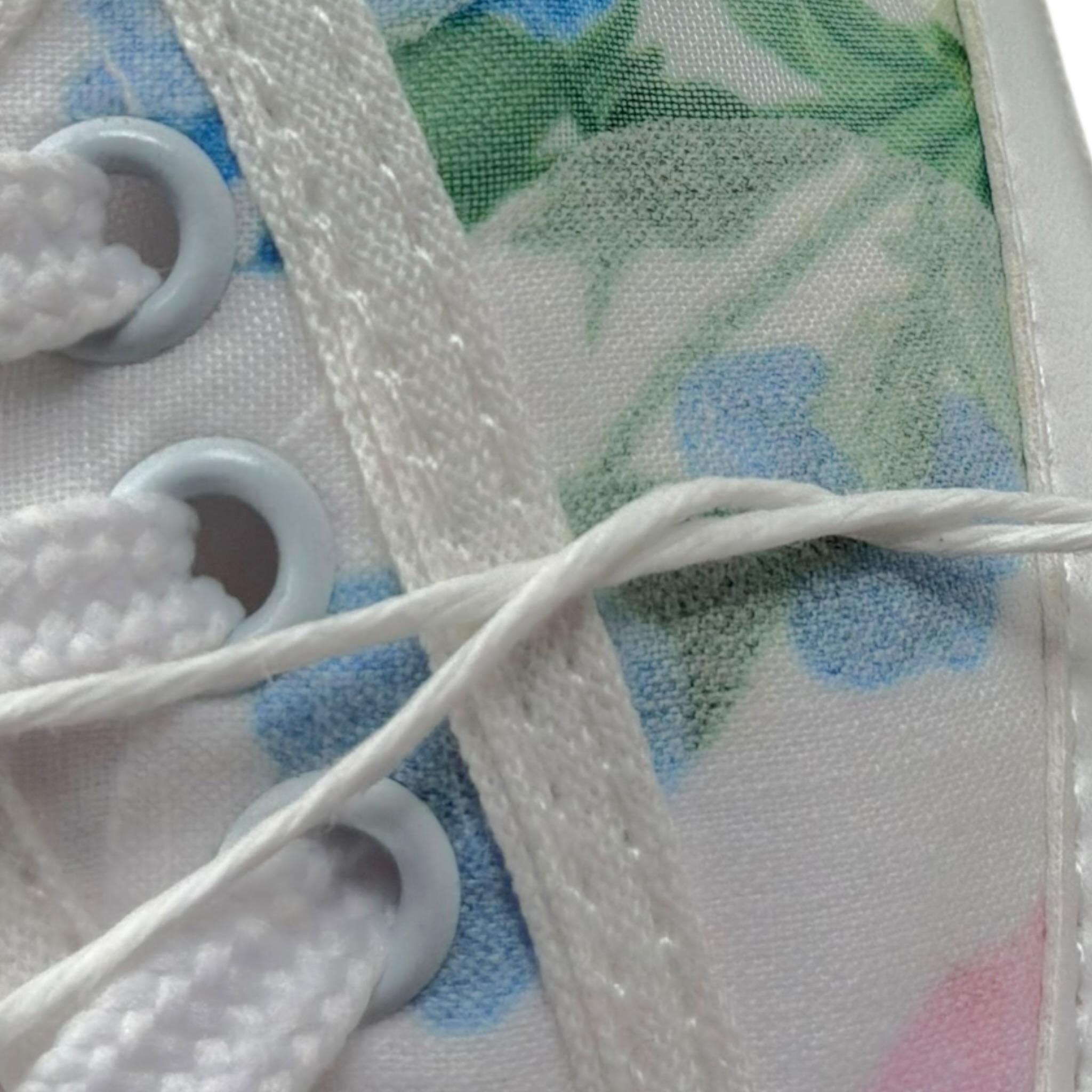 Lalalu' Sneakers Morbide Tinta Unita con Fantasia per Neonata SCL6G BIANCO LALALU' 