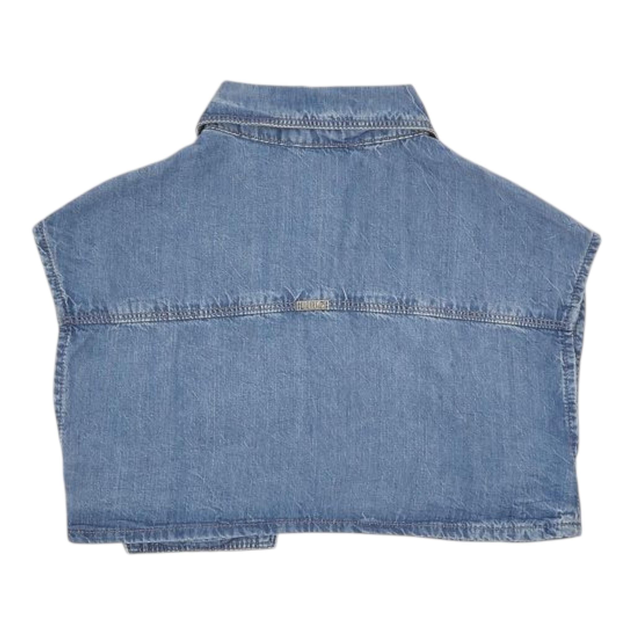 Liu Jo Camicia Giromanica In Denim  per Bambina GA5103XX BLU LIU JO 