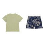 Guess Completo Tinta Unita 2 Pezzi T-Shirts-Bermuda per Neonato I4GG07K8HM3 VERDE GUESS 