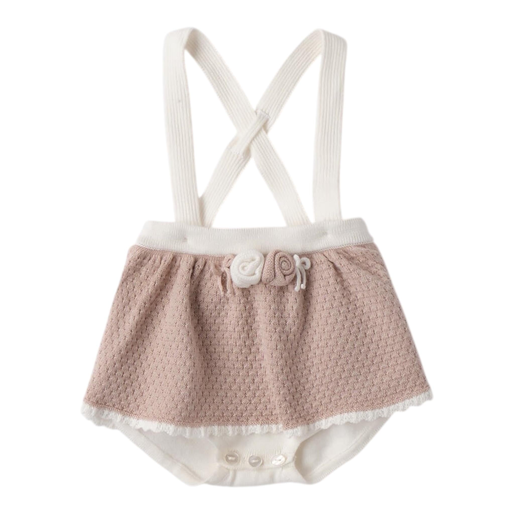 Mini Banda Completo 3 Pezzi Cardigan-Coulotte-Shirts per Neonata 3B748 BEIGE MINI BANDA 