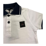 Peuterey Polo Mezza Manica con Colletto per Neonato PTB1999 BIANCO PEUTEREY 