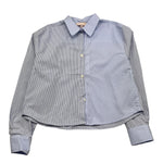 PLEASE camicia manica lunga fantasia a righe Azzurro per Bambina CL45271G66 AZZURRO PLEASE 
