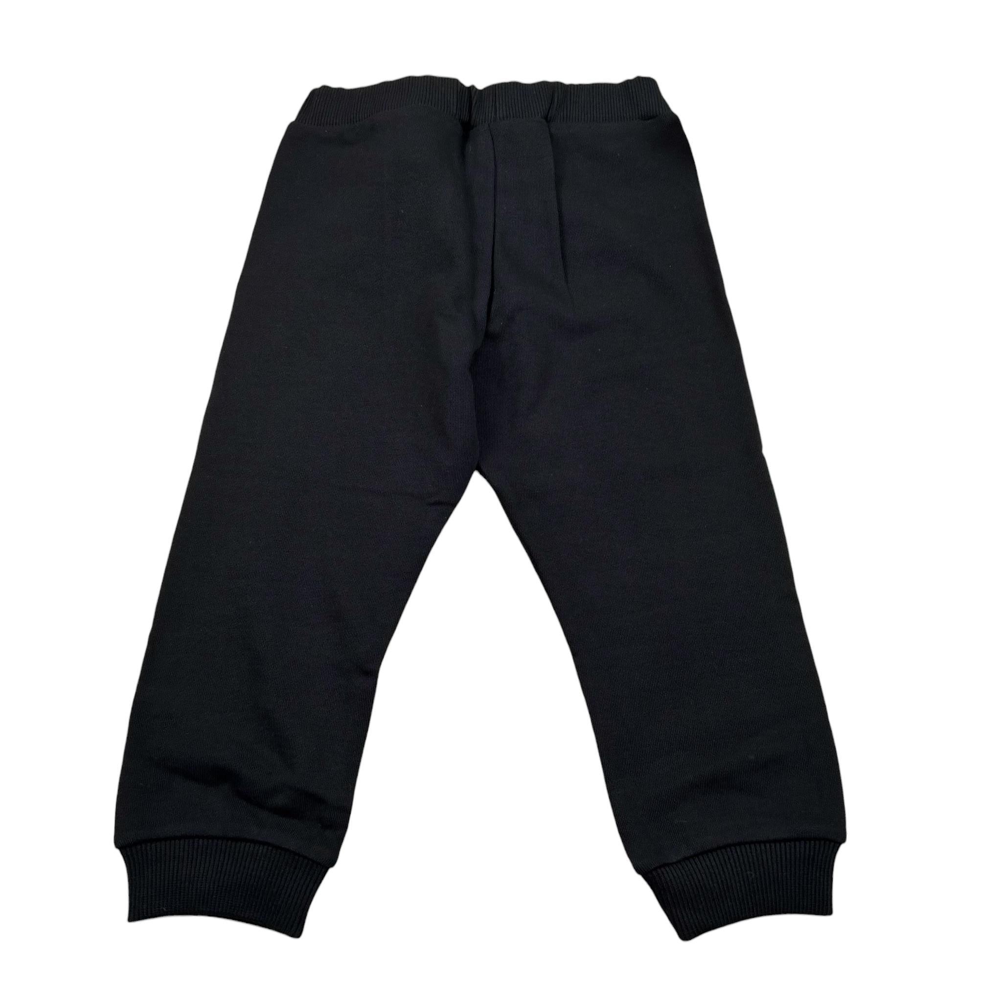 Balmain Pantalone Tuta tinta unita con Logo Nero per Neonato BV670N NERO BALMAIN 