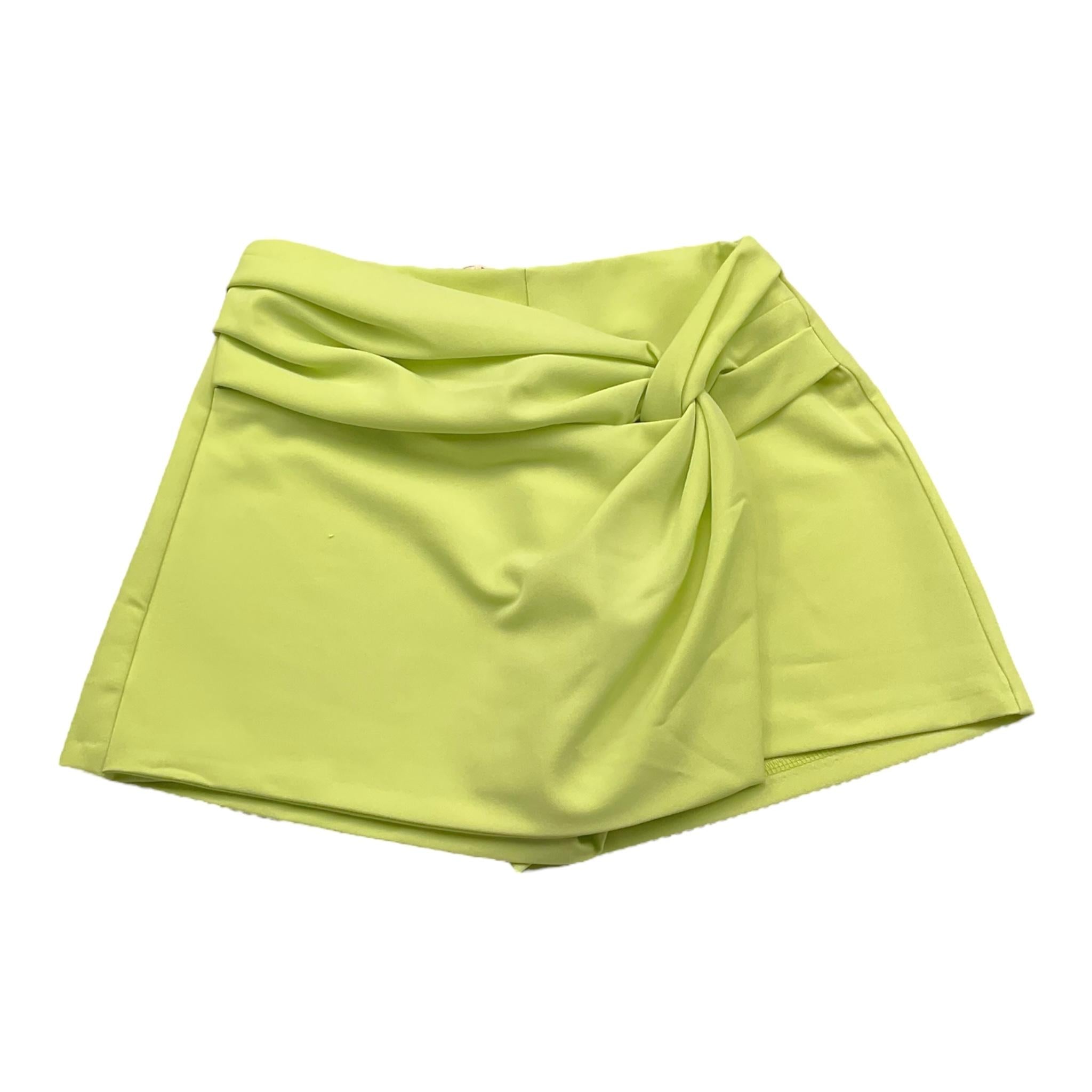 Please Short Tinta Unita Modello Gonna per Bambina RE05132G73 VERDE PLEASE 