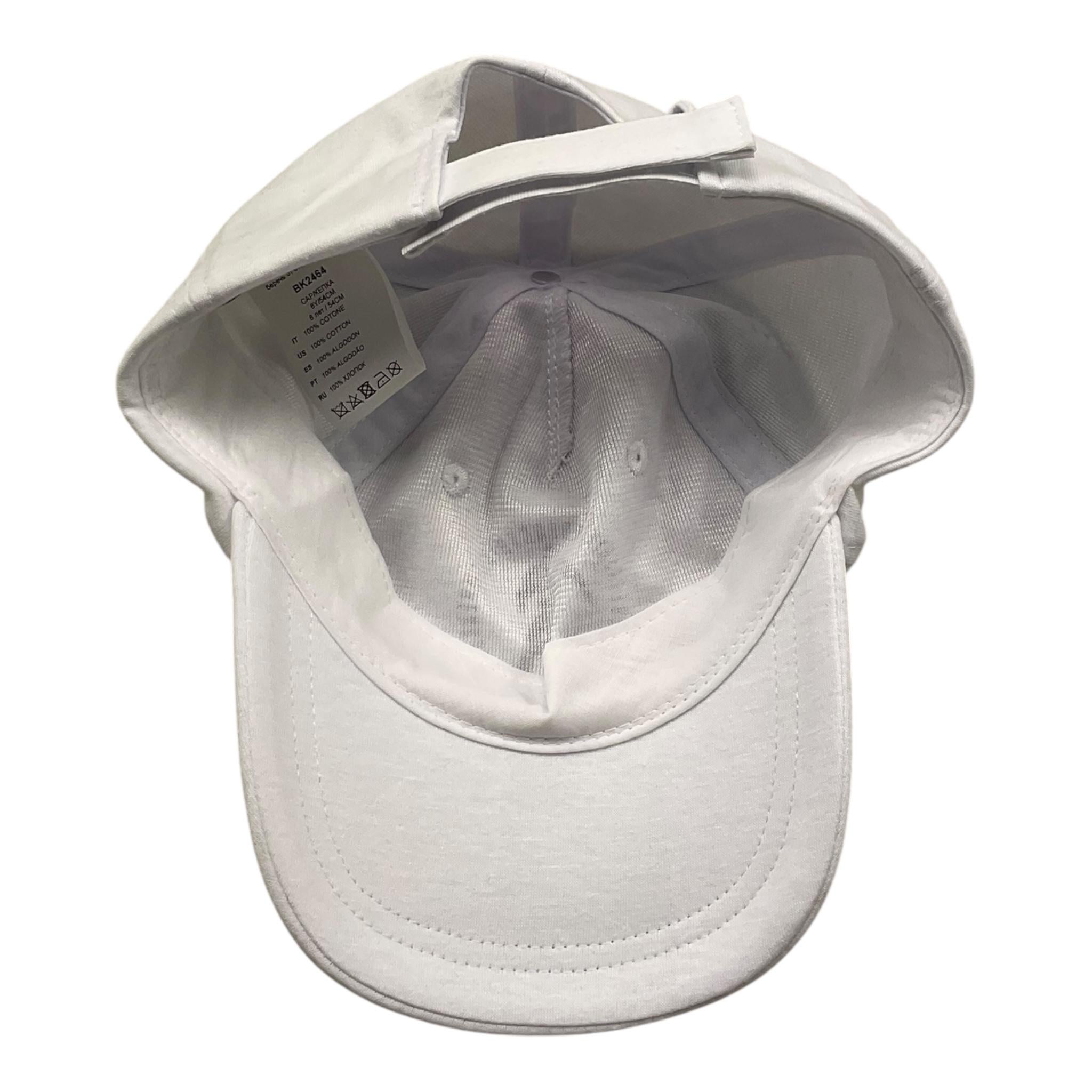 Bikkembergs Berretto Tinta Unita con Logo per Bambino BK2464 BIANCO BiKKEMBERGS 