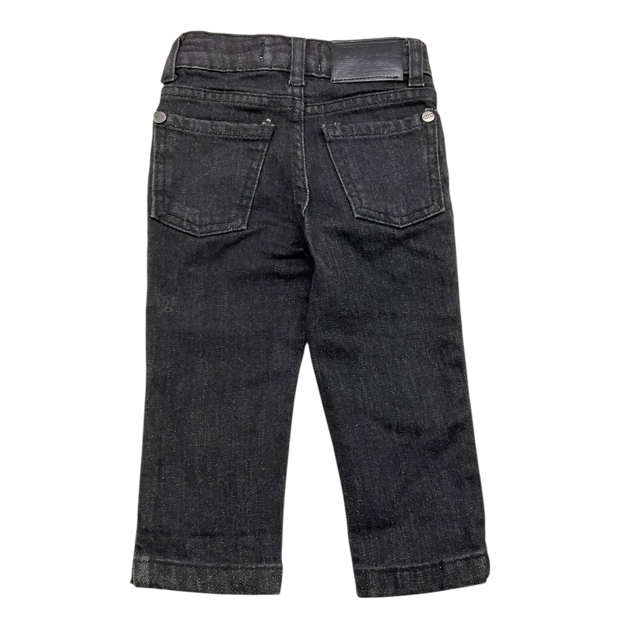 CESARE PACIOTTI jeans tinta unita con girovita regolabile Nero per Neonato PTP2331B NERO CESARE PACIOTTI 