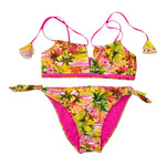 4Giveness Costume 2 Pezzi Fascia-Slip Tinta Unita con Fantasia per Bambina 125GBWBK5253 GIALLO 4GIVENESS 