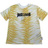 Just Cavalli T-Shirt Girocollo Bicolore Stampa Fantasia  per Bambino JBP26134TS BIANCO/GIALLO JUST CAVALLI 