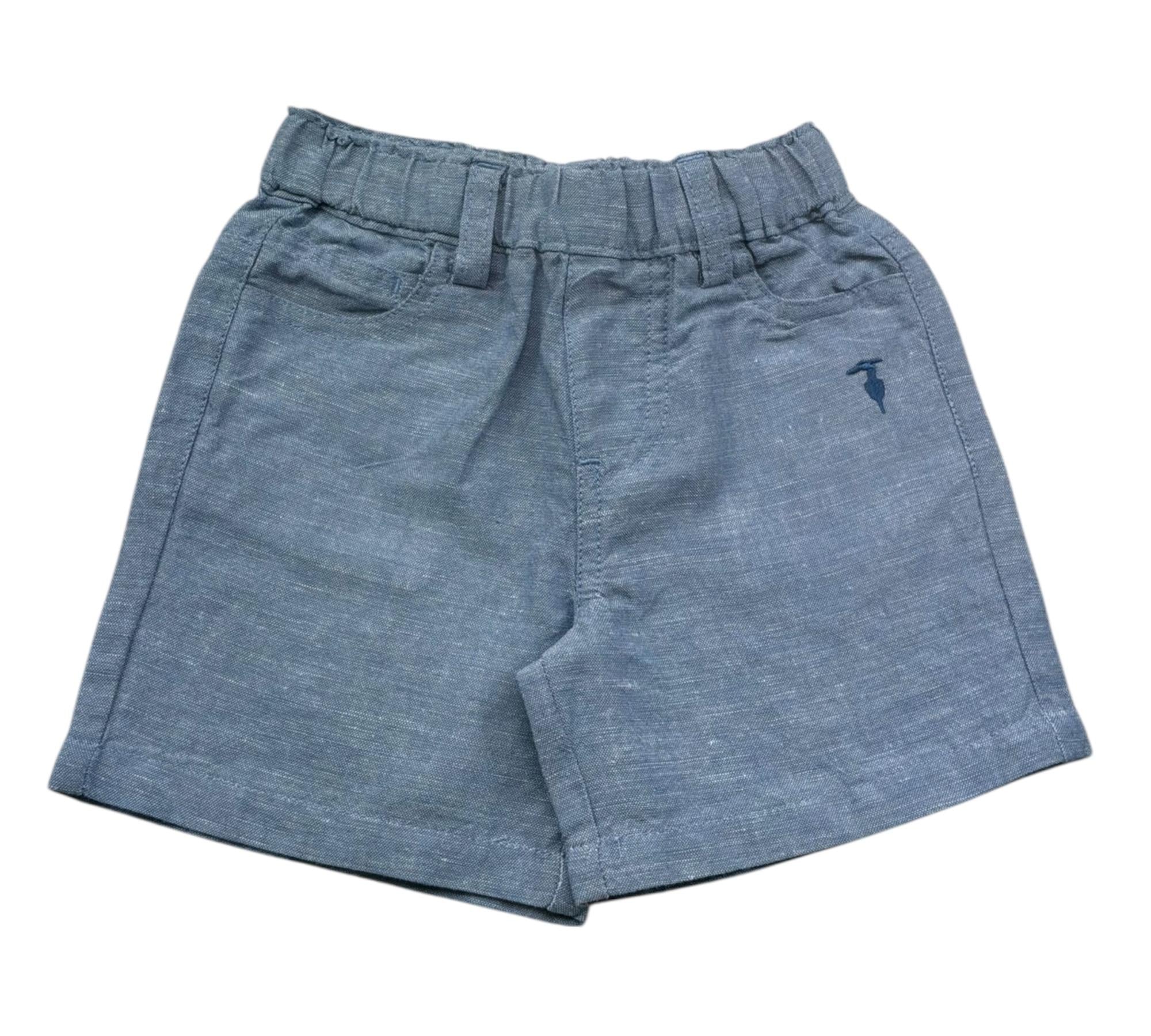 Trussardi Bermuda Tinta Unita con Elastico In Vita per Neonato TIP26039BE BLU TRUSSARDI 