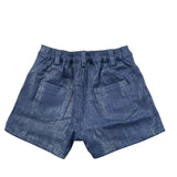 Miss Grant Short Tinta Unita con Elastico In Vita per Bambina MG1310 BLU MISS GRANT 