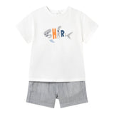 Mayoral Completo 2 Pezzi T-Shirt-Bermuda per Bambino 1253 BIANCO MAYORAL 