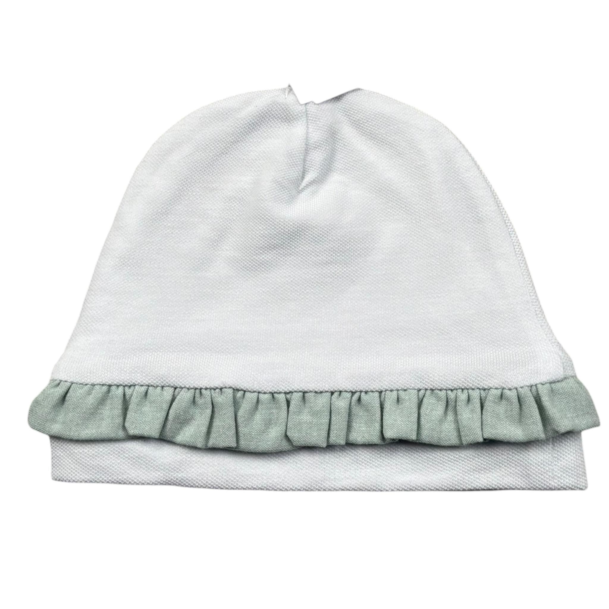 Babyvip Cappello Tinta Unita con Rouches per Neonata T1336 BIANCO BABYVIP 