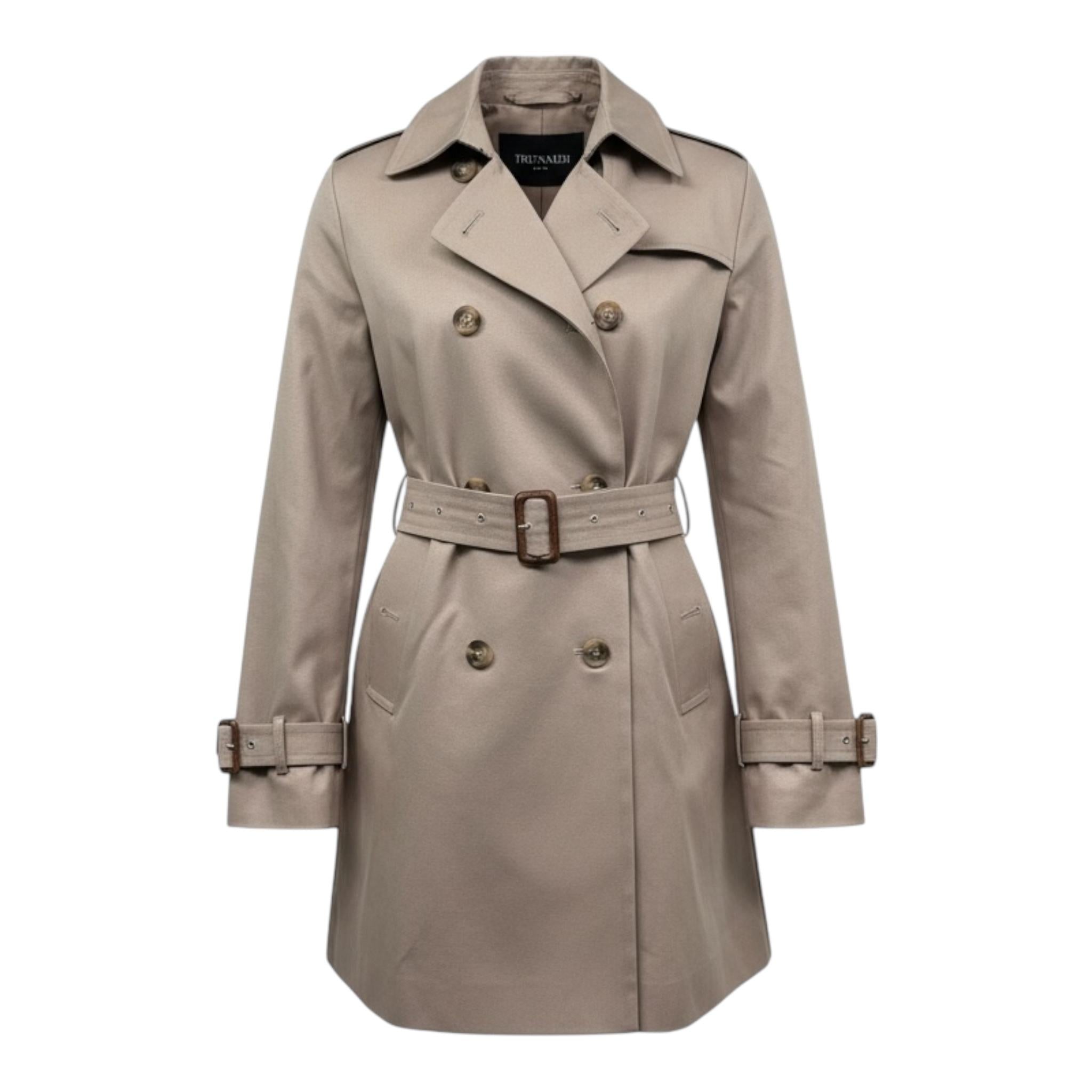 Trussardi Trench Tinta Unita con Bottoni per Bambina TGP26032TR BEIGE TRUSSARDI 