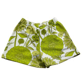 Dondup Short Tinta Unita Fantasia Floreale Bianco Per Bambina