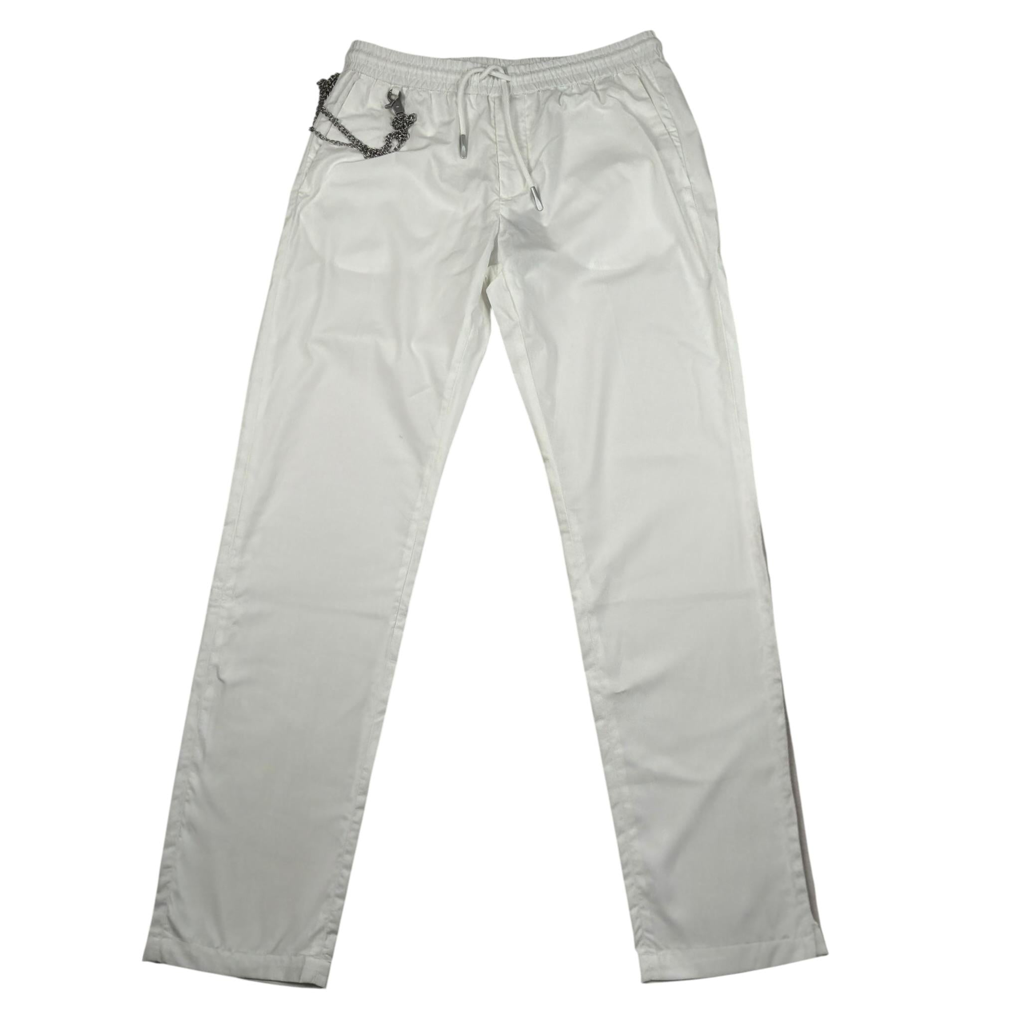 Antony Morato Pantalone Tinta Unita con Elastico In Vita per Bambino MKTR002400 BIANCO ANTONY MORATO 