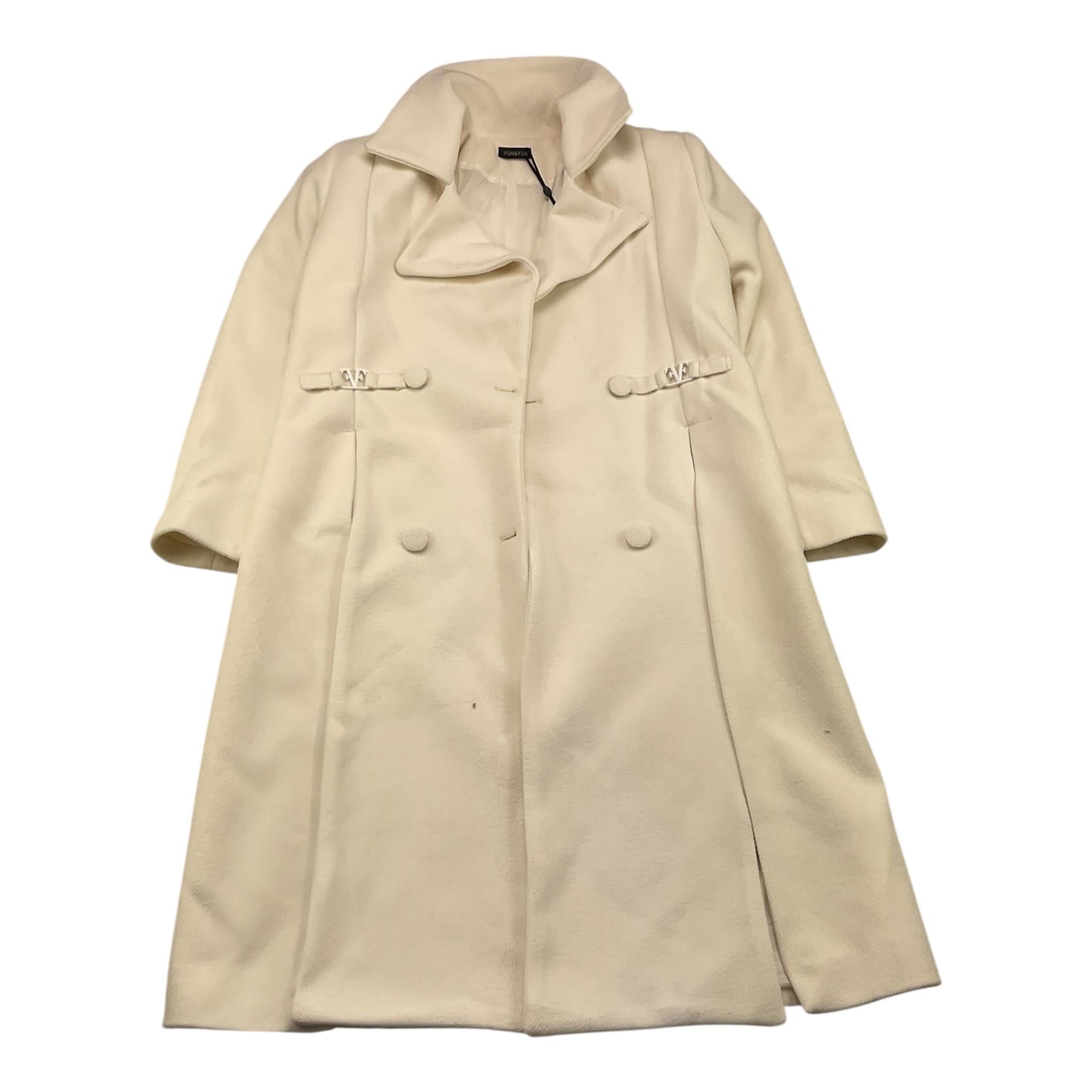 FUN & FUN cappotto tinta unita  Panna per Bambina FJCT00438 PANNA FUN & FUN 