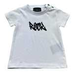 John Richmond T-Shirt Girocollo Tinta Unita con Stampa per Neonato RIP26055TS BIANCO JOHN RICHMOND 