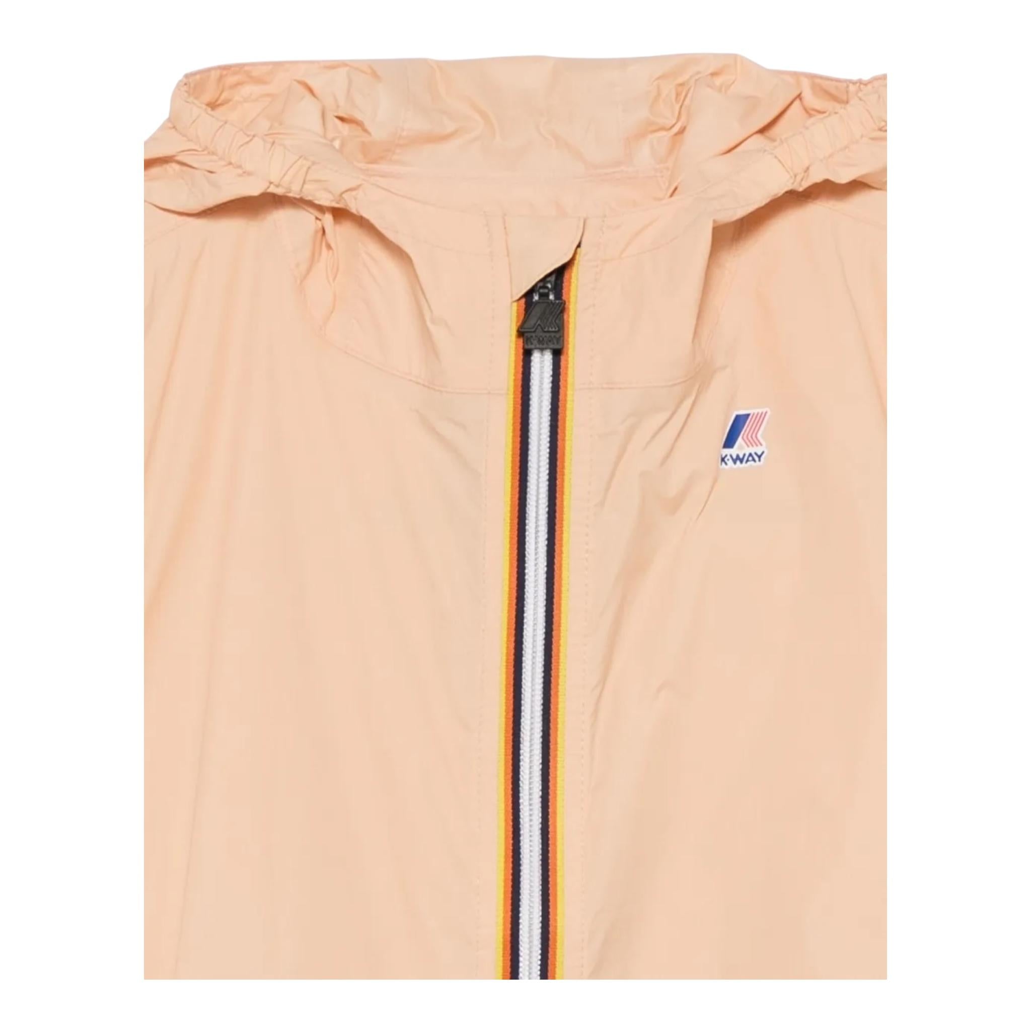 K-Way Giubbino Tinta Unita con Cappuccio per Bambina K61336WW PESCA K-WAY 