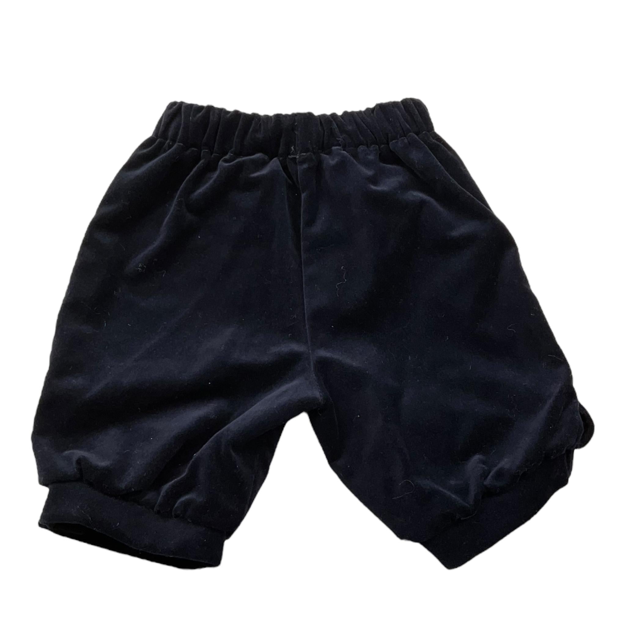 LA STUPENDERIA bermuda tinta unita in velluto Blu per Bambino CJBR21 BLU LA STUPENDERIA 