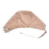 Paz Rodriguez Cappello Tinta Unita Con Ricami Rosa Per Neonata