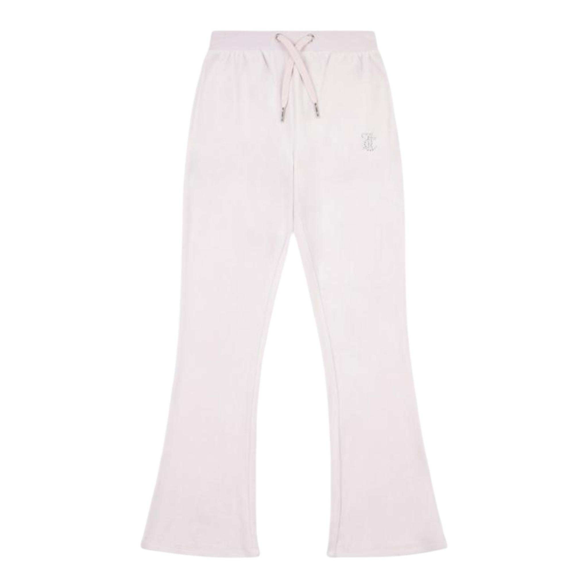 Juicy Couture Pantalone Tinta Unita In Velluto per Bambina JBX6359 LILLA JUICY COUTURE 
