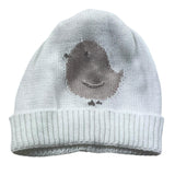 Baby Lord Cappello Tinta Unita Con Stampa In Contrasto Panna Per Neonato