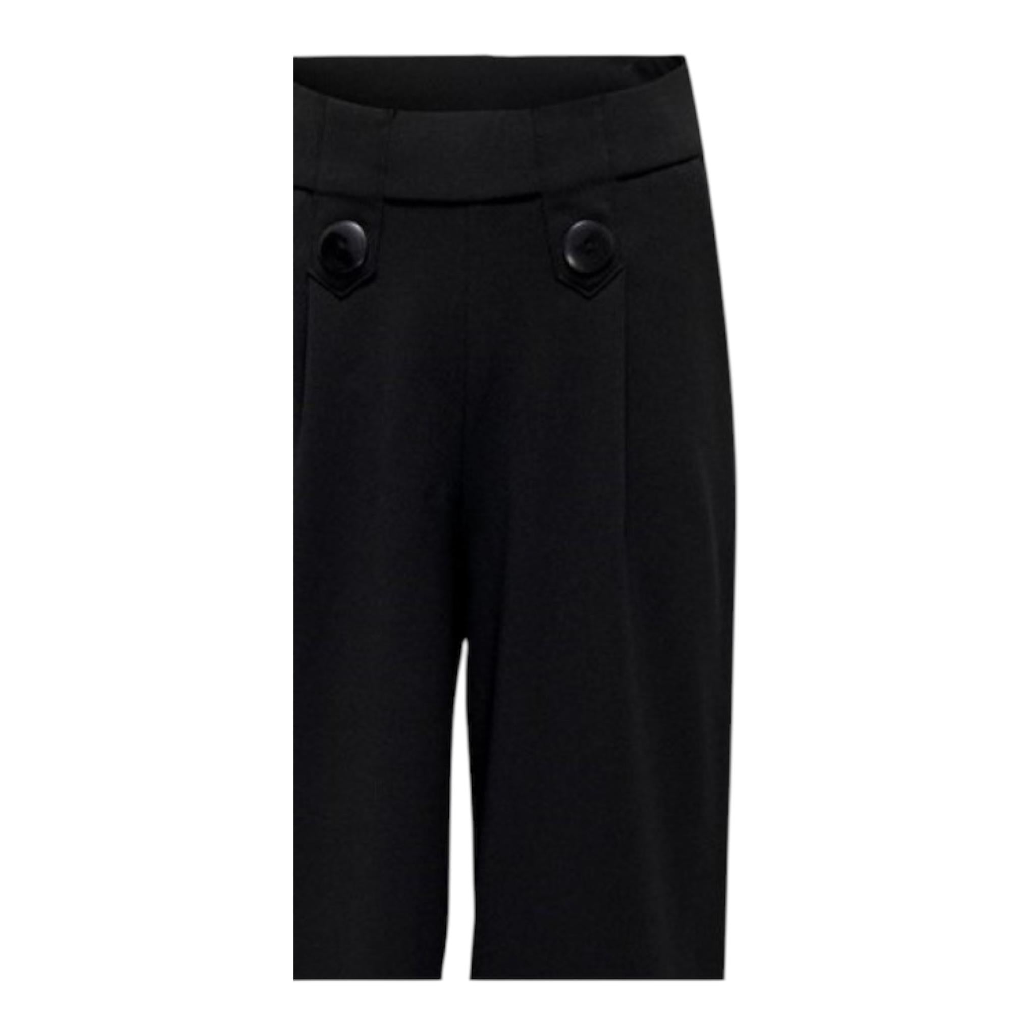 ONLY pantalone tinta unita  modello a palazzo Nero per Bambina 15302374 NERO ONLY 