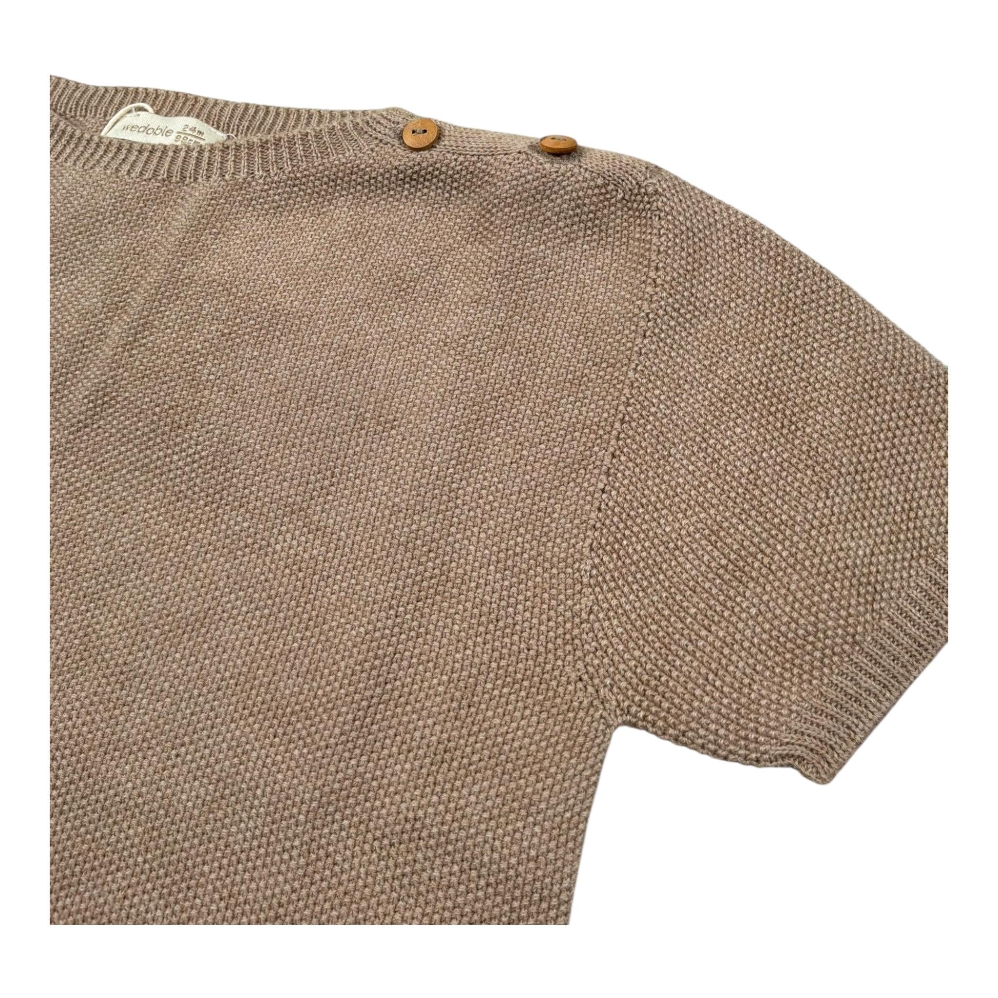 Wedoble T-Shirt Girocollo Tinta Unita per Neonato V2504302D BEIGE WEDOBLE 