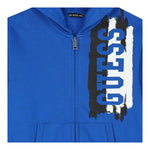 GUESS felpa con zip e cappuccio tinta unita cn logo Cobalto per Bambino N4YQ00KA6R3 COBALTO GUESS 