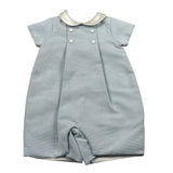 La Stupenderia Pagliaccetto Tinta Unita con Colletto per Neonato CBPG51X AZZURRO LA STUPENDERIA 