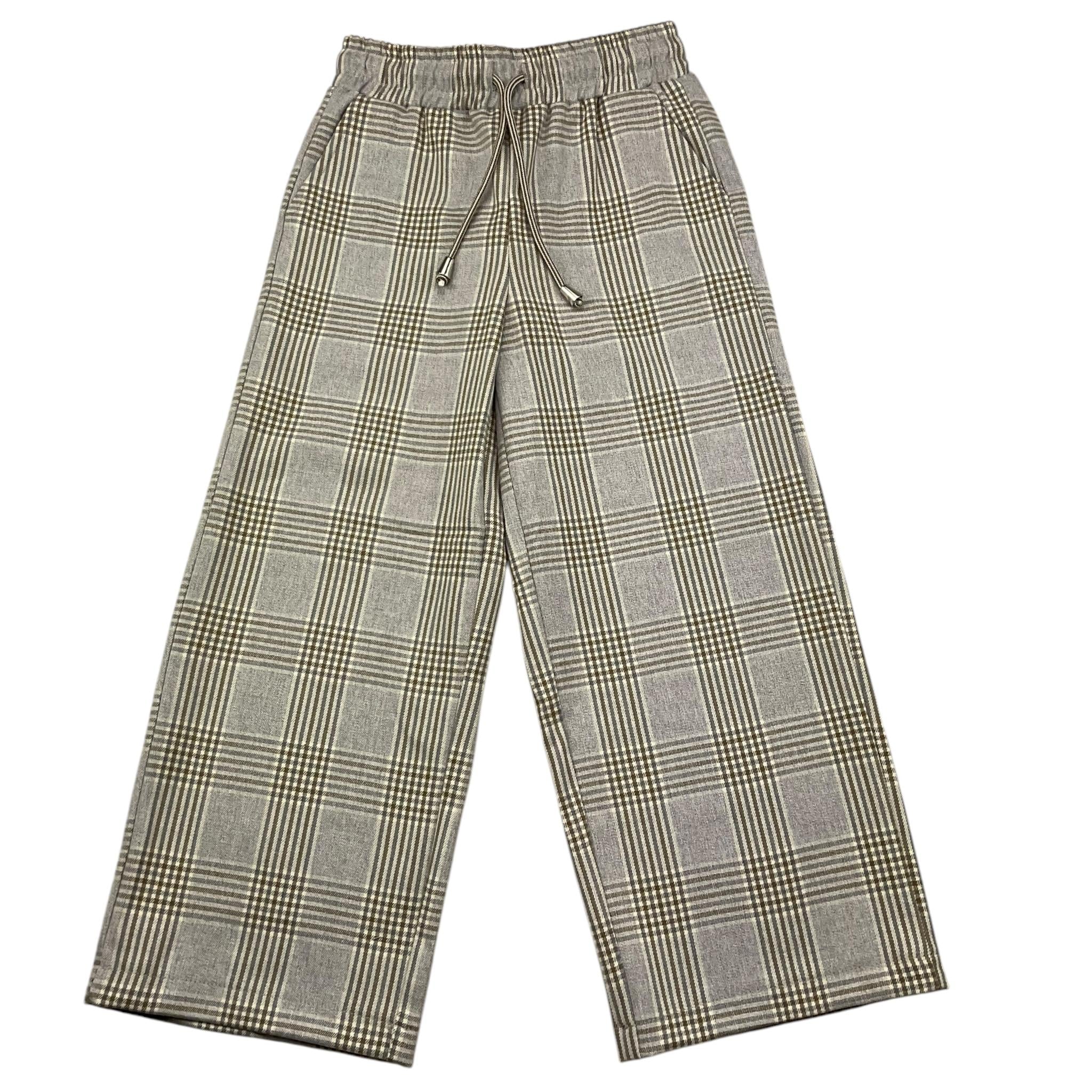 TRUSSARDI pantalone stampa fantasia modello zampa cn elastico in vita Grigio per Bambina TGA25042PA GRIGIO TRUSSARDI 