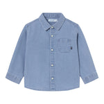 MAYORAL camicia in denim tinta unita con bottoni Azzurro per Bambino 2192XX AZZURRO MAYORAL 
