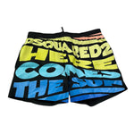 Dsquared2 Costume Tinta Unita Modello Boxer per Bambino DQ2896 NERO DSQUARED2 