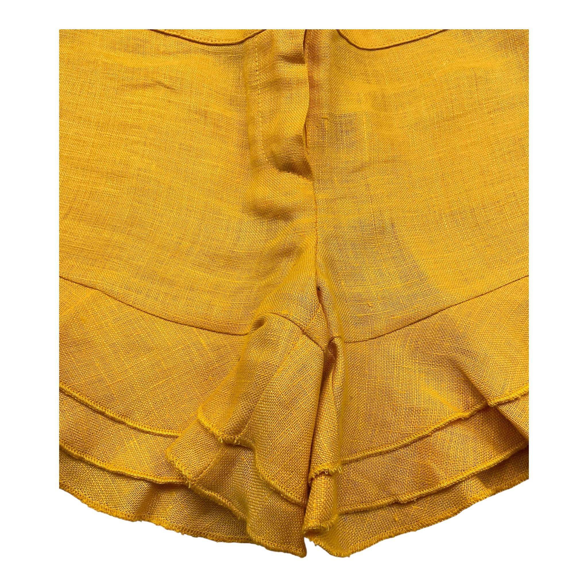 La Stupenderia Short Tinta Unita con Elastico In Vita per Bambina TJBR72O GIALLO OCRA LA STUPENDERIA 